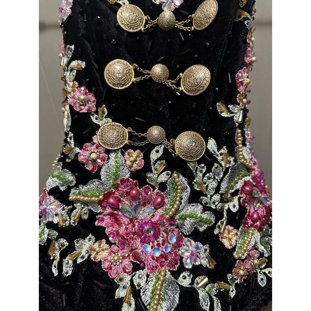 RAGAZZA FASHION MORENA & ESENCIAL CORSET EMBROIDERED BEJEWELED SIZE 7 - Picture 3 of 8